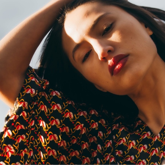 Lindsey Thornburg - Silk Rose Caftan - OS - NWT - 1 of 1 - Picture 10 of 10